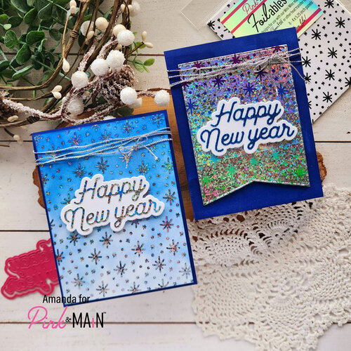 Pink and Main - Dies - Happy New Year Word 2 Pink and Main - Dies - Happy New Year Word