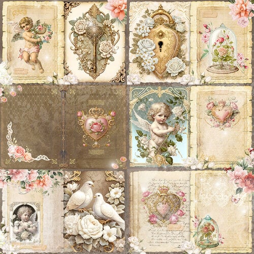 Memory Place - Cherished Elegance Collection - 12 x 12 Double Sided Paper - Cherished Elegance 2 Memory Place - Cherished Elegance Collection - 12 x 12 Double Sided Paper - Cherished Elegance