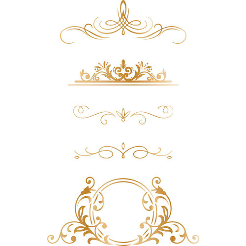 LDRS Creative - With Affection Collection - Impress-ion Press and Foil Plates - Flourishes
