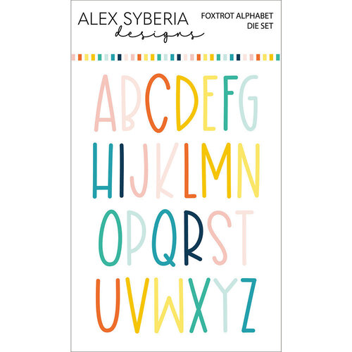 Alex Syberia Designs - Dies - Foxtrot Alphabet 1 Alex Syberia Designs - Dies - Foxtrot Alphabet