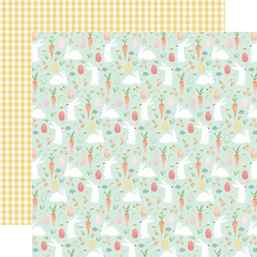 Carta Bella Paper - Here Comes Easter Collection - 12 x 12 Double Sided Paper - Easter Friends 1 Carta Bella Paper - Here Comes Easter Collection - 12 x 12 Double Sided Paper - Easter Friends