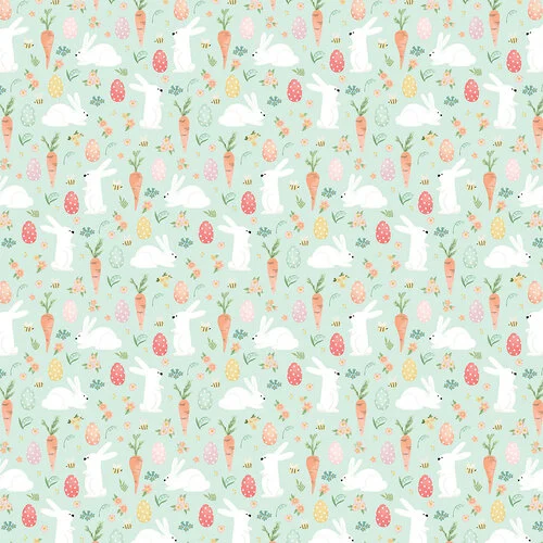 Carta Bella Paper - Here Comes Easter Collection - 12 x 12 Double Sided Paper - Easter Friends 2 Carta Bella Paper - Here Comes Easter Collection - 12 x 12 Double Sided Paper - Easter Friends