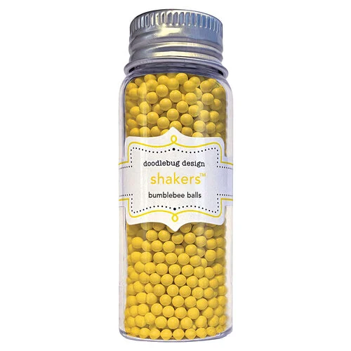 Doodlebug Design - Monochromatic Collection - Shakers - Bumblebee Balls 1 Doodlebug Design - Monochromatic Collection - Shakers - Bumblebee Balls
