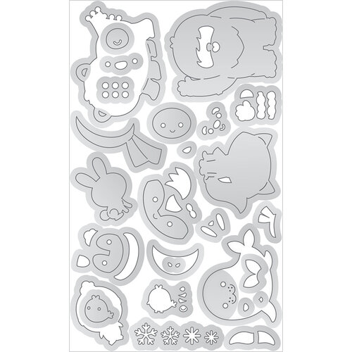 Doodlebug Design - Snow Much Fun Collection - Doodle Cuts - Metal Dies - Snow Cute
