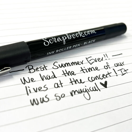 Scrapbook.com - Smooth Writer - Ink Roller Pen - Black - 5 Pack