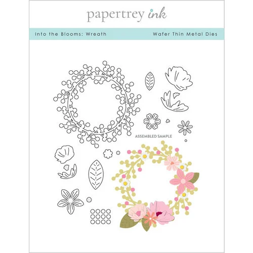 Papertrey Ink - Metal Dies - Into The Blooms - Wreath 1 Papertrey Ink - Metal Dies - Into The Blooms - Wreath