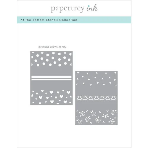 Papertrey Ink - Stencils - At The Bottom 1 Papertrey Ink - Stencils - At The Bottom