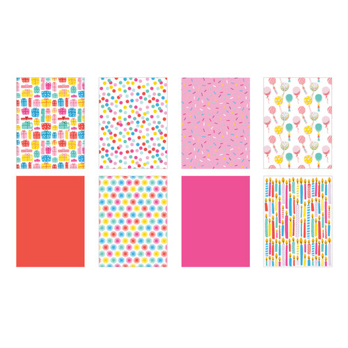 Scrapbook.com - Birthday - Patterned Cardstock Paper Pad - Double Sided - 6x8 - 40 Sheets