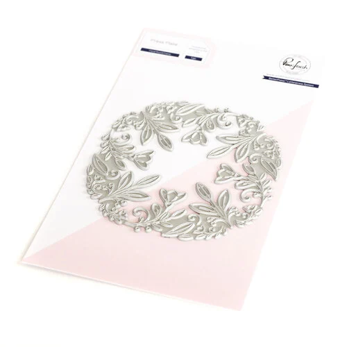 Pinkfresh Studio - Press Plates - Floral Round Frame