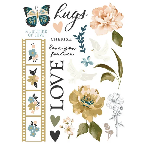 Simple Stories - Remember Collection - Rub Ons 4 Simple Stories - Remember Collection - Rub Ons