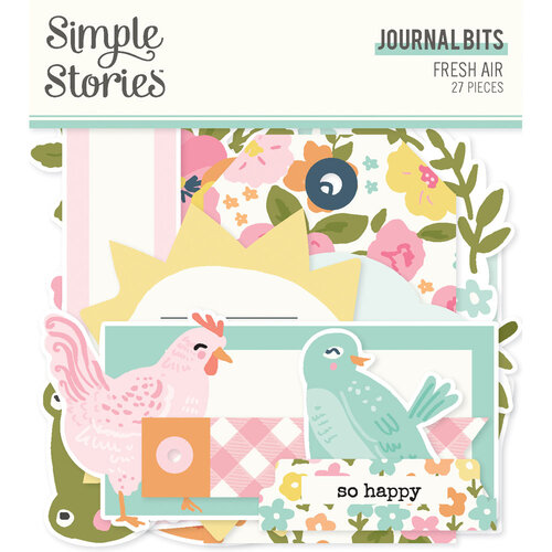 Simple Stories - Fresh Air Collection - Ephemera - Journal Bits 1 Simple Stories - Fresh Air Collection - Ephemera - Journal Bits