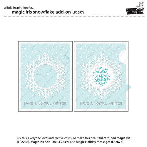 Lawn Fawn - Lawn Cuts - Dies - Magic Iris Snowflake Add-On 2 Lawn Fawn - Lawn Cuts - Dies - Magic Iris Snowflake Add-On
