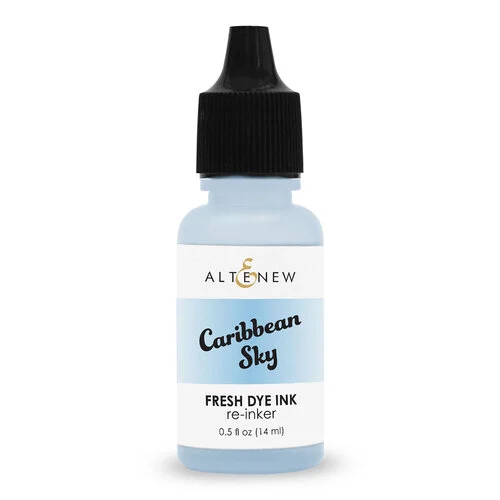 Altenew - Fresh Dye Ink Reinker - Caribbean Sky 1 Altenew - Fresh Dye Ink Reinker - Caribbean Sky
