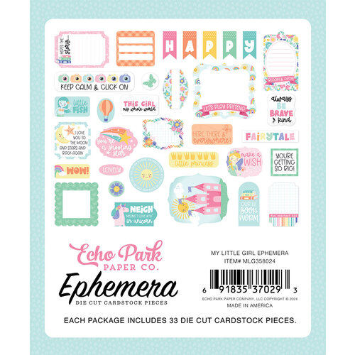 Echo Park - My Little Girl Collection - Ephemera 2 Echo Park - My Little Girl Collection - Ephemera