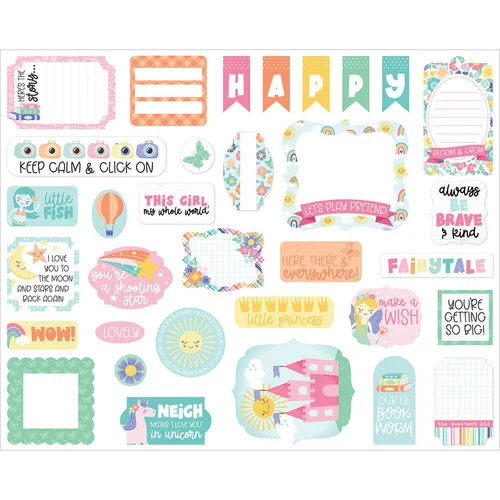 Echo Park - My Little Girl Collection - Ephemera 3 Echo Park - My Little Girl Collection - Ephemera