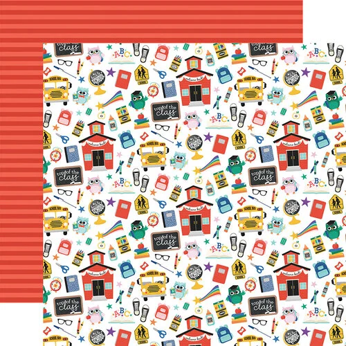 Echo Park - Off To School Collection - 12 x 12 Double Sided Paper - Welcome To Class 1 Echo Park - Off To School Collection - 12 x 12 Double Sided Paper - Welcome To Class