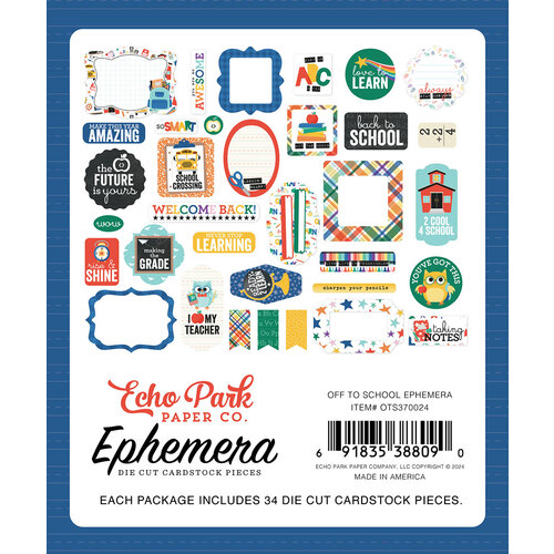 Echo Park - Off To School Collection - Ephemera