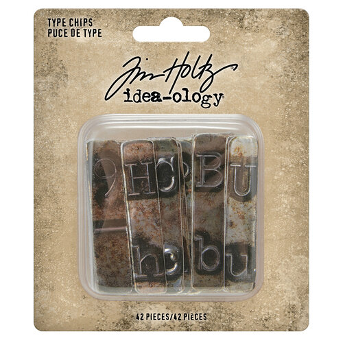 Idea-ology - Tim Holtz - Type Chips 1 Idea-ology - Tim Holtz - Type Chips