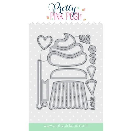 Pretty Pink Posh - Dies - Big Valentine Cupcake
