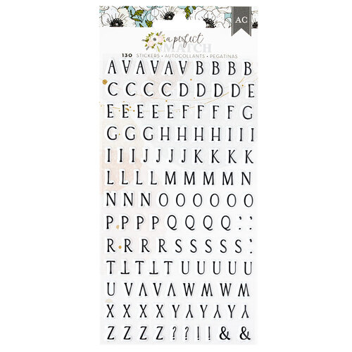 American Crafts - A Perfect Match Collection - Puffy Stickers - Alpha 1 American Crafts - A Perfect Match Collection - Puffy Stickers - Alpha