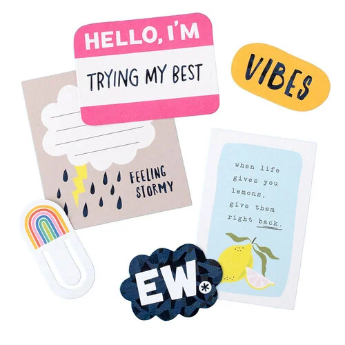 American Crafts - Whatevs Collection - Ephemera - Journaling 3 American Crafts - Whatevs Collection - Ephemera - Journaling