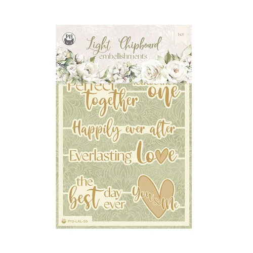 P13 - Love And Lace Collection - Light Chipboard Embellishments - 6 1 P13 - Love And Lace Collection - Light Chipboard Embellishments - 6