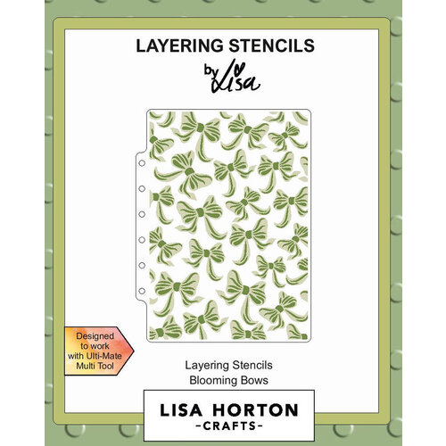 Lisa Horton Crafts - Layering Stencils - Blooming Bows 1 Lisa Horton Crafts - Layering Stencils - Blooming Bows