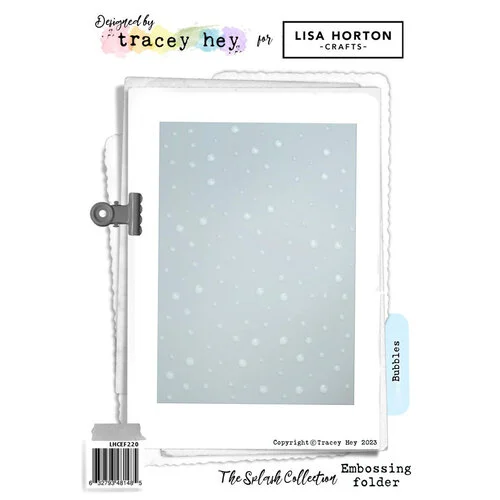 Lisa Horton Crafts - The Splash Collection - 3D Embossing Folder - Bubbles