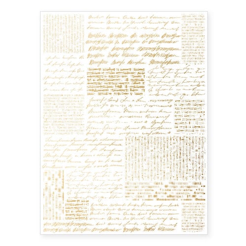 Scrapbook.com - Vintage Scripts - Metallic Rub-On Transfers - Gold - 6x8 - 2 Sheets 2 Scrapbook.com - Vintage Scripts - Metallic Rub-On Transfers - Gold - 6x8 - 2 Sheets