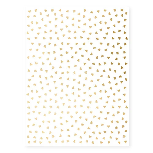 Scrapbook.com - Confetti Hearts - Metallic Rub-On Transfers - 6x8 - 2 Sheets