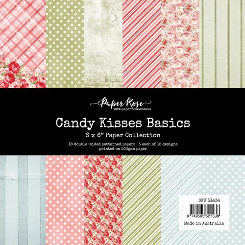 Paper Rose - Candy Kisses Collection - 6 x 6 Paper Collection - Basics