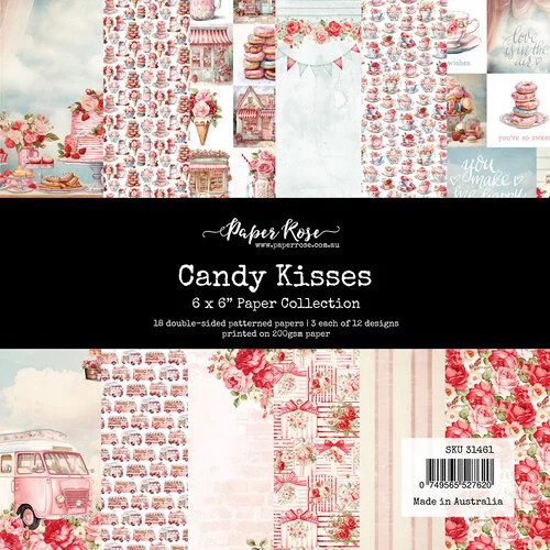 Paper Rose - Candy Kisses Collection - 6 x 6 Collection Pack 1 Paper Rose - Candy Kisses Collection - 6 x 6 Collection Pack