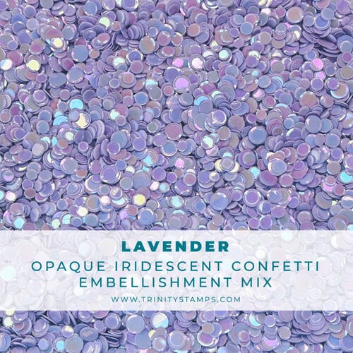 Trinity Stamps - Embellishments - Opaque Shine Confetti - Lavender 2 Trinity Stamps - Embellishments - Opaque Shine Confetti - Lavender