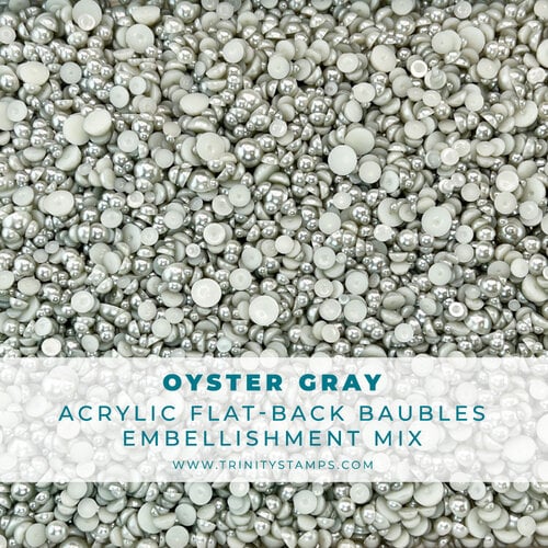 Trinity Stamps - Embellishment Mix - Baubles - Oyster Gray 2 Trinity Stamps - Embellishment Mix - Baubles - Oyster Gray