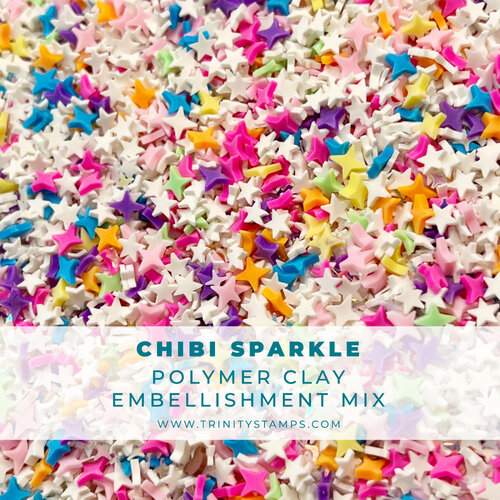 Trinity Stamps - Embellishment Mix - Clay - Chibi Sparkle