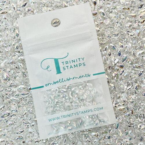 Trinity Stamps - Embellishment Mix - Acrylic Drops - Rainbow Drops