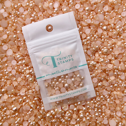 Trinity Stamps - Embellishment Mix - Baubles - Soft Peach
