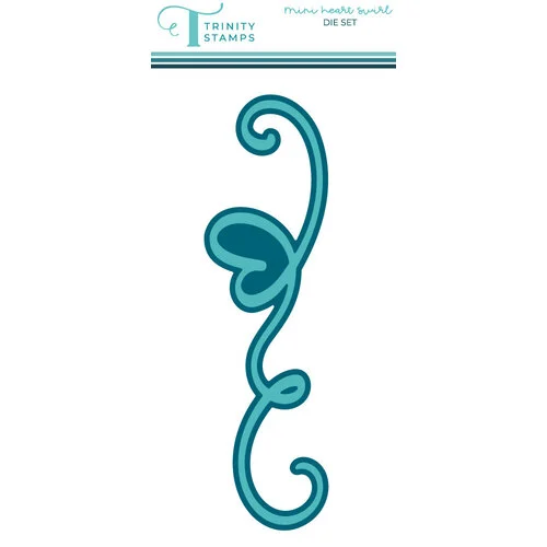 Trinity Stamps - Dies - Mini Heart Swirl 1 Trinity Stamps - Dies - Mini Heart Swirl