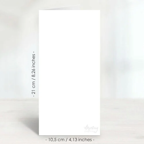 Mintay Papers - Greeting Card Base - 4.13 x 8.26 - White 1 Mintay Papers - Greeting Card Base - 4.13 x 8.26 - White