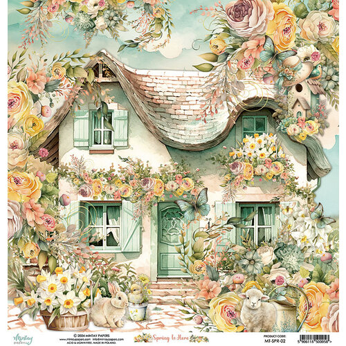 Mintay Papers - Spring Is Here Collection - 12 x 12 Double Sided Paper - Sheet 02