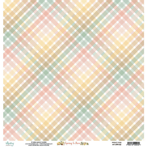 Mintay Papers - Spring Is Here Collection - 12 x 12 Double Sided Paper - Sheet 02