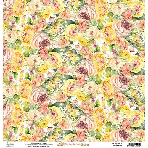 Mintay Papers - Spring Is Here Collection - 12 x 12 Double Sided Paper - Sheet 05