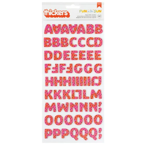 Pebbles - Fun In The Sun Collection - Thickers - Alpha