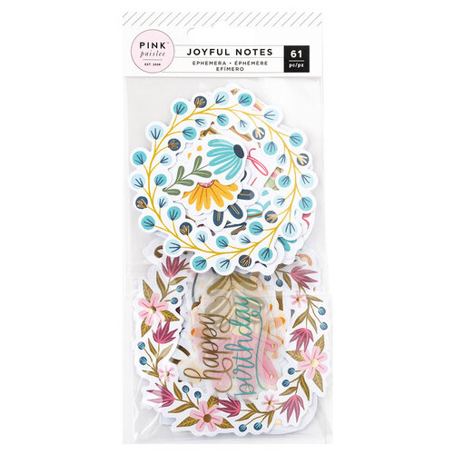 Pink Paislee - Joyful Notes Collection - Ephemera - Icons