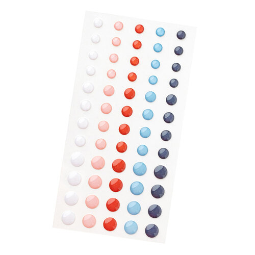 American Crafts - Flags And Frills Collection - Enamel Dots