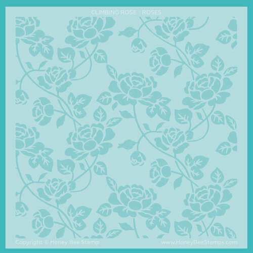 Honey Bee Stamps - Stencils - Climbing Rose 3 Honey Bee Stamps - Stencils - Climbing Rose