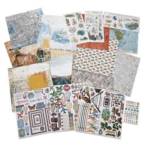 49 And Market - Wherever Collection - Bundle with Custom Chipboard
