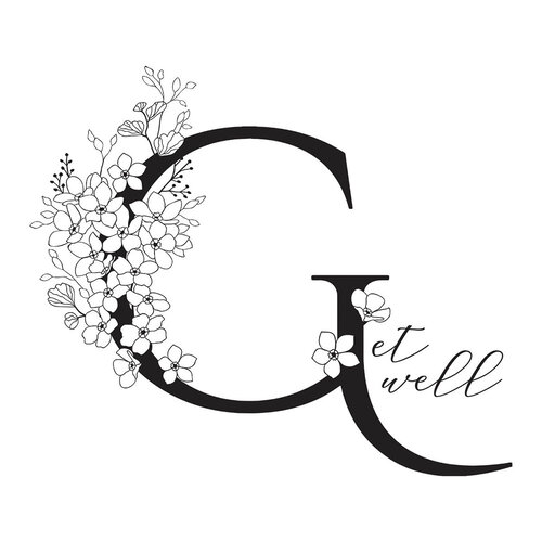 Spellbinders - Every Occasion Floral Alphabet Collection - Press Plate - G