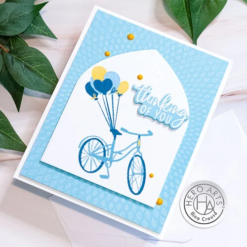 Hero Arts - Hero Transfers - Floral And Balloon Bicycles