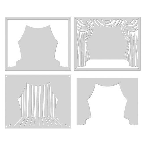 Hero Arts - Ralph Tyndall - Stencils - Stage Curtain 2 Hero Arts - Ralph Tyndall - Stencils - Stage Curtain